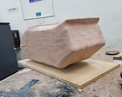 Clay model rear view
